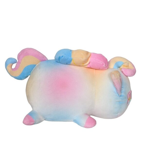 Cat Unicorn Pastel Tie Dyed Multicolored Soft Plush Stuffed Animal 11.5" - Picture 2 of 5